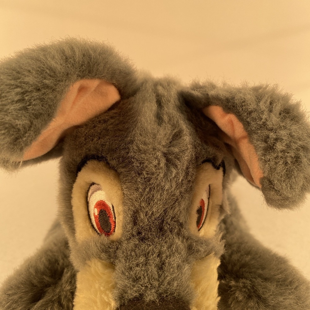 Disney‎ Store Tramp Plush 13" Lady and the Tramp Gray Dog Stuffed Animal Laying - Picture 4 of 12